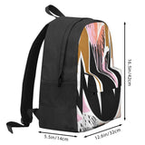 Bright Abstract Print Backpack Travel Bag Men Women