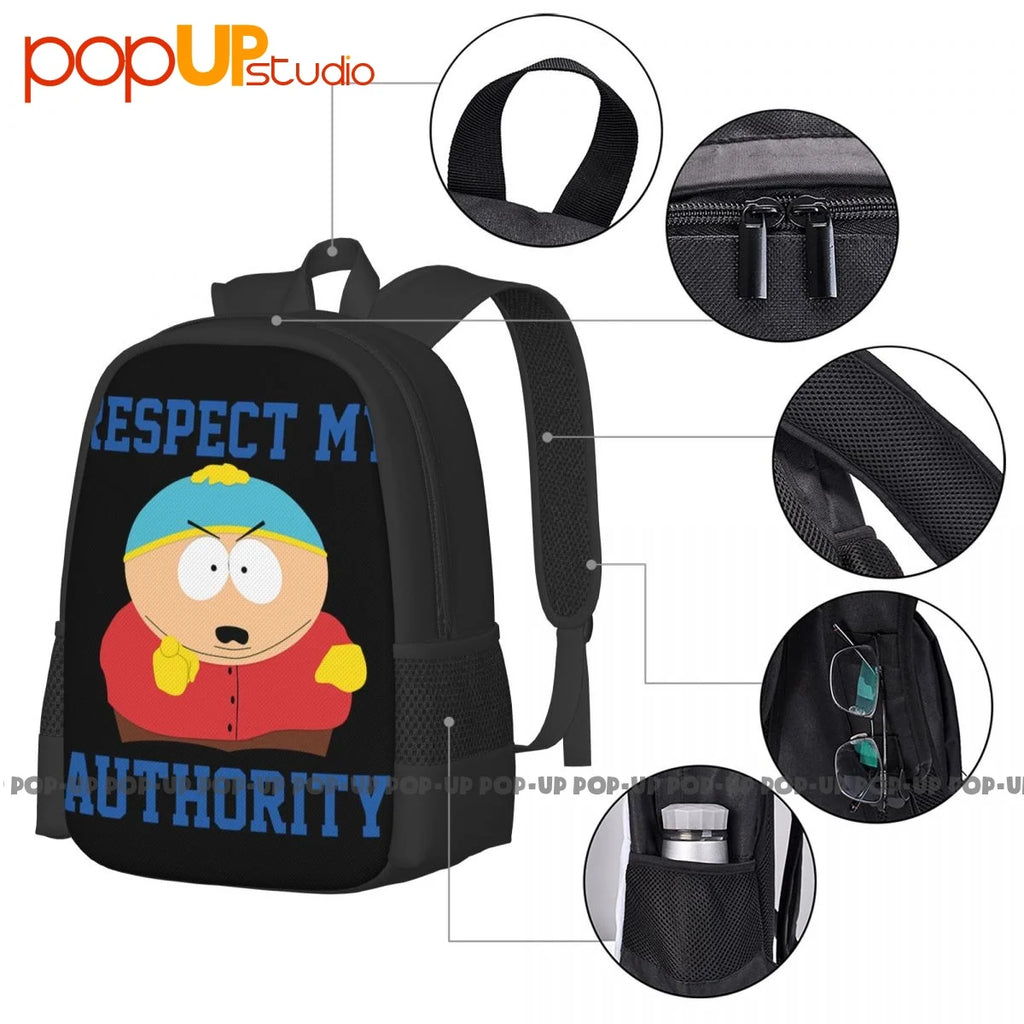 Respect My Authority Cartman Backpack Large Capacity Sports Bag