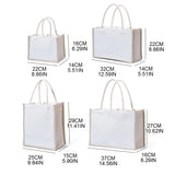 Burlap Jute Tote Bag with Handles for Shopping