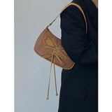 Retro Butterfly Underarm Bag for Women Girls Small Hobos Shoulder Bags