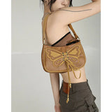 Retro Butterfly Women's Small Shoulder Bag Ladies Clutch Purse Handbags