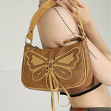Retro Butterfly Women's Small Shoulder Bag Ladies Clutch Purse Handbags