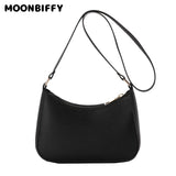 Retro Casual Women Handbag Solid PU Leather Shoulder Bags Underarm Ladies Shoppe
