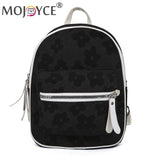 Retro Flower Backpacks Nylon Small School Bookbag for Women Students
