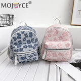 Retro Flower Backpacks Nylon Small School Bookbag for Women Students