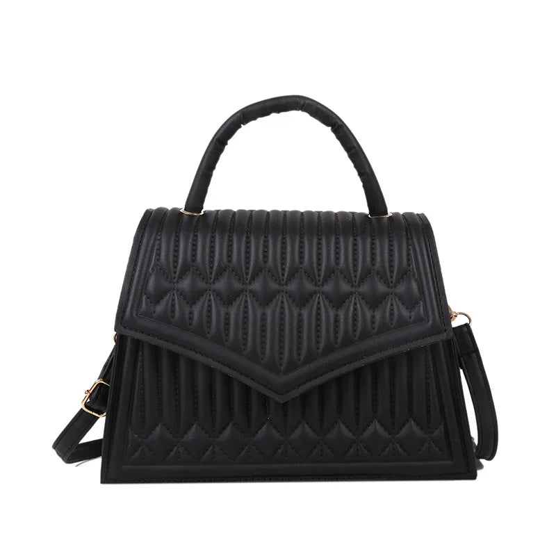 Retro Female Handbags Shoulder Bags Lozenge Messenger Bags Fold Casual Square Ba