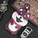 Retro Leather Key Protective Cover for Car Smart Key