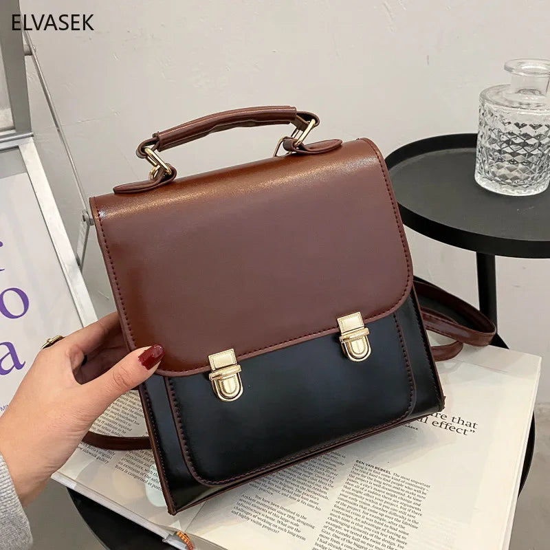 Brushed Leather Ladies Travel Backpack