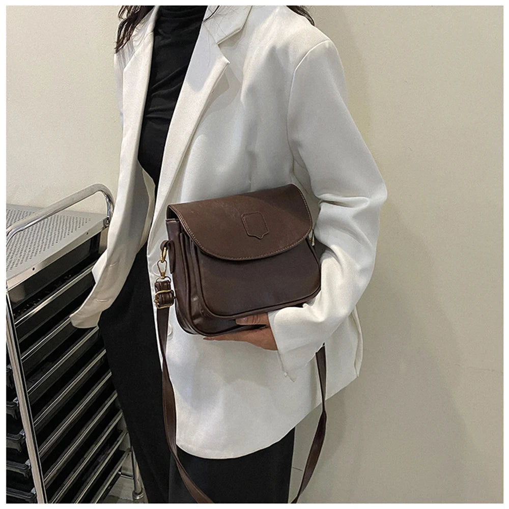 Retro Large Capacity Shoulder Bags For Female Crossbody Bags