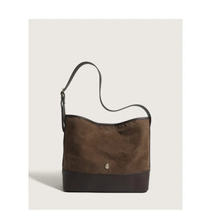 Retro Large Capacity Small Tote Bag Women Contrast One Shoulder Bag