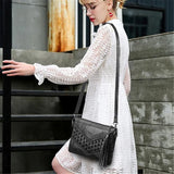 Retro Rivet Envelope Shoulder Bag for Women Small Messenger Bag