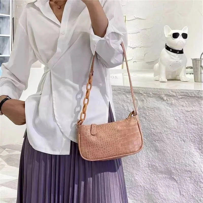 Retro Shoulder Bag Large Women's Handbag Version Niche Underarm Tote Bag