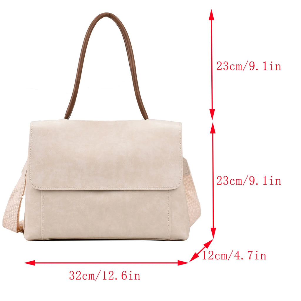 Retro Women Handbag Large Capacity Shoulder Bags for Ladies Casual Tote