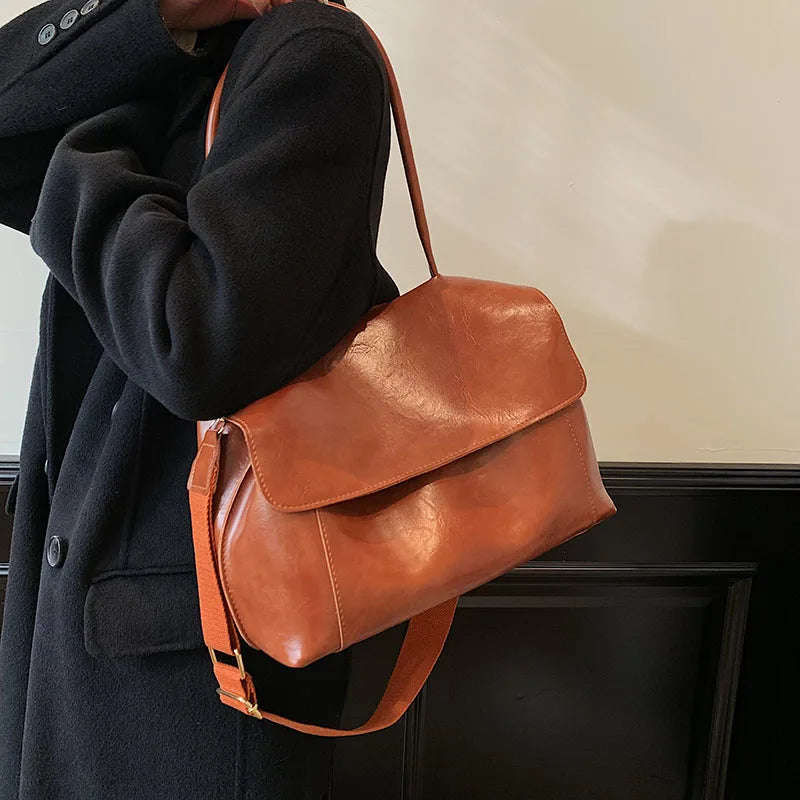 Retro Women Handbag Large Capacity Shoulder Bags for Ladies Casual Tote