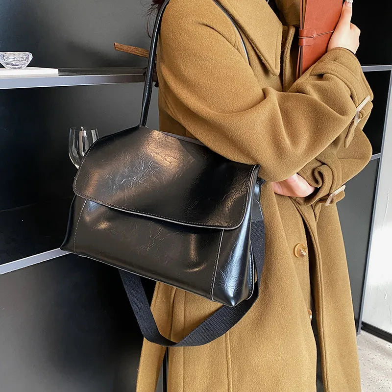 Retro Women Handbag Large Capacity Shoulder Bags for Ladies Casual Tote