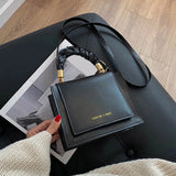 Retro Women Leather Shoulder Bags Zipper Crossbody Bags for Ladies