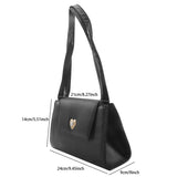 Vintage Red Wine Women Shoulder Bag PU Leather Tote Purse Handbag