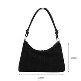 Corduroy Shoulder Tote Bag for Women - Retro Style