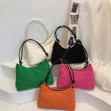 Corduroy Shoulder Tote Bag for Women - Retro Style