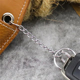 Retro Leather Buckle Wear Belt Waist Key Case