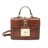 Retro Small Women's Messenger Stone Pattern Square Bag