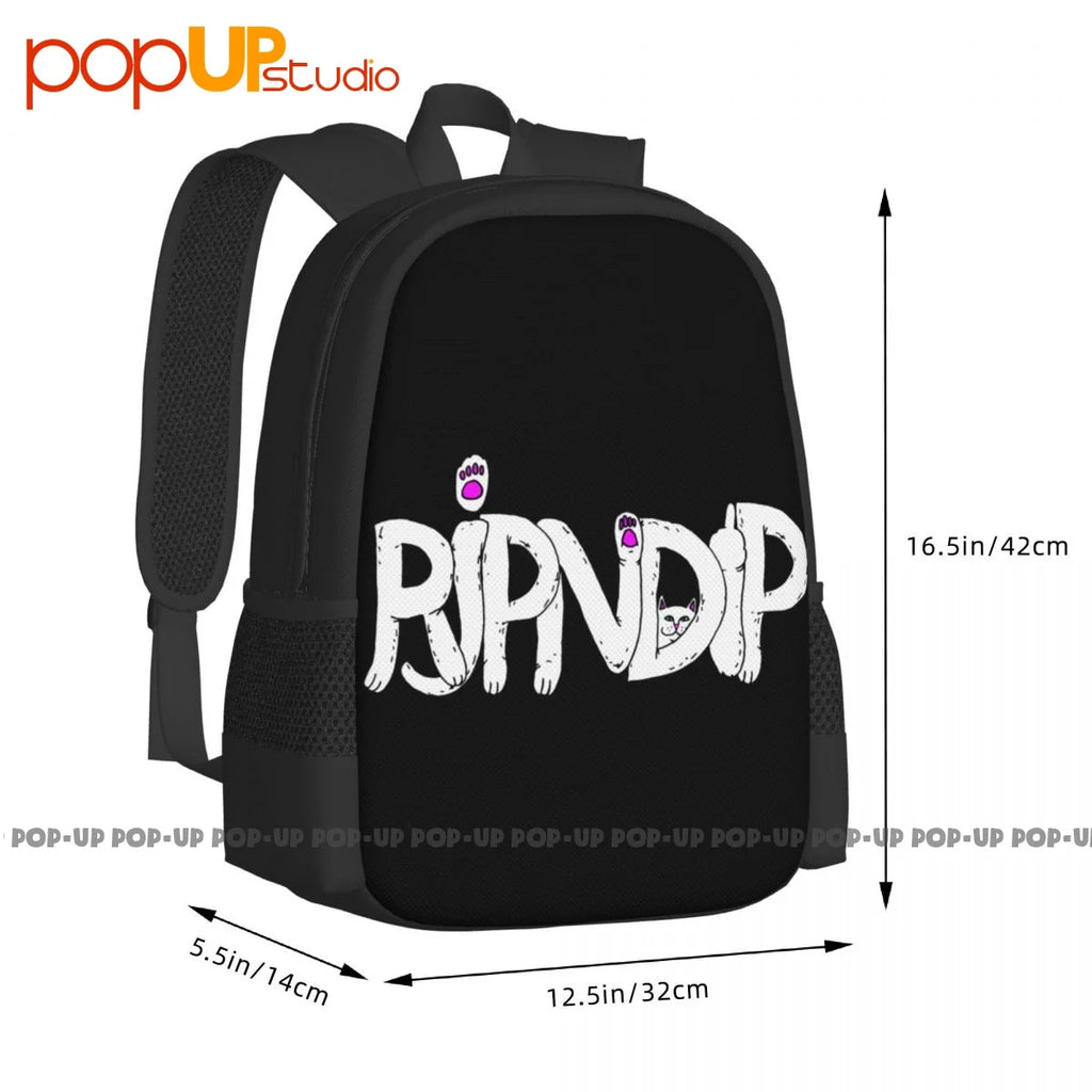 Cat Paws Backpack Large Capacity 3D Printing Outdoor Running