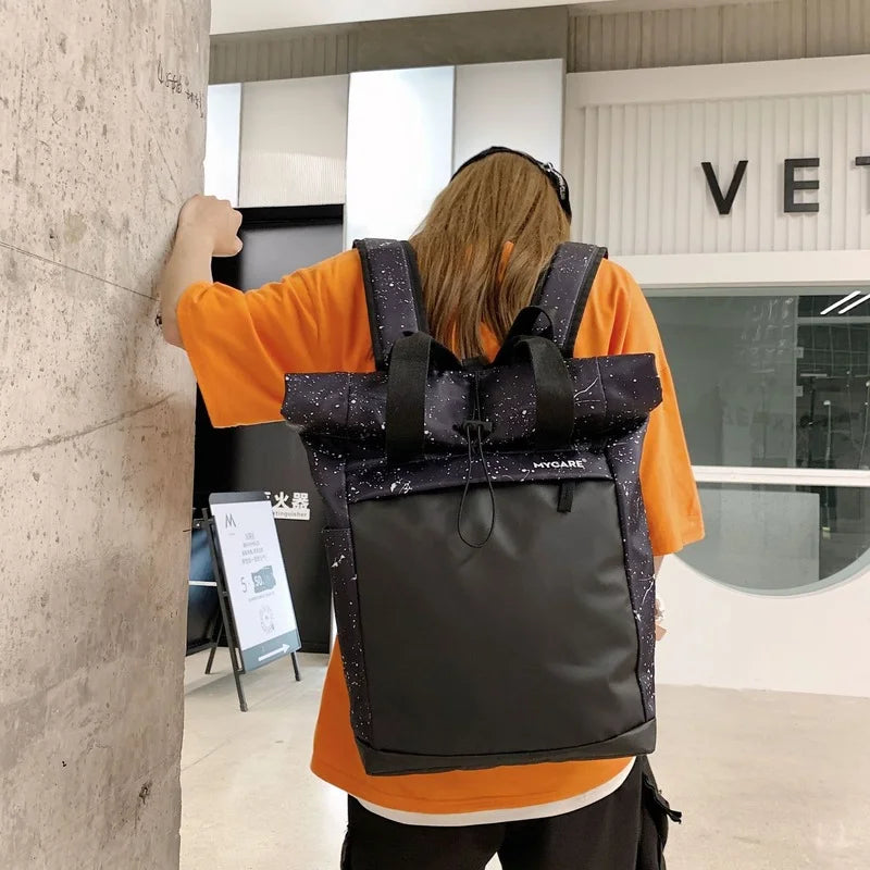 Large Capacity Bucket Backpack for Travel Sports Outdoor