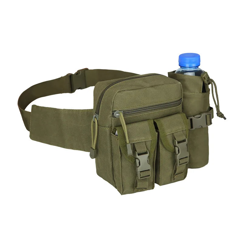Waterproof Sports Waist Bag Tactical Bottle Holder Outdoor Backpack
