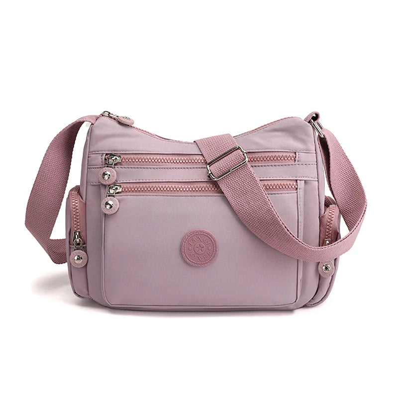 Nylon Crossbody Ladies Shoulder Bag Daily Travel Messenger Bag