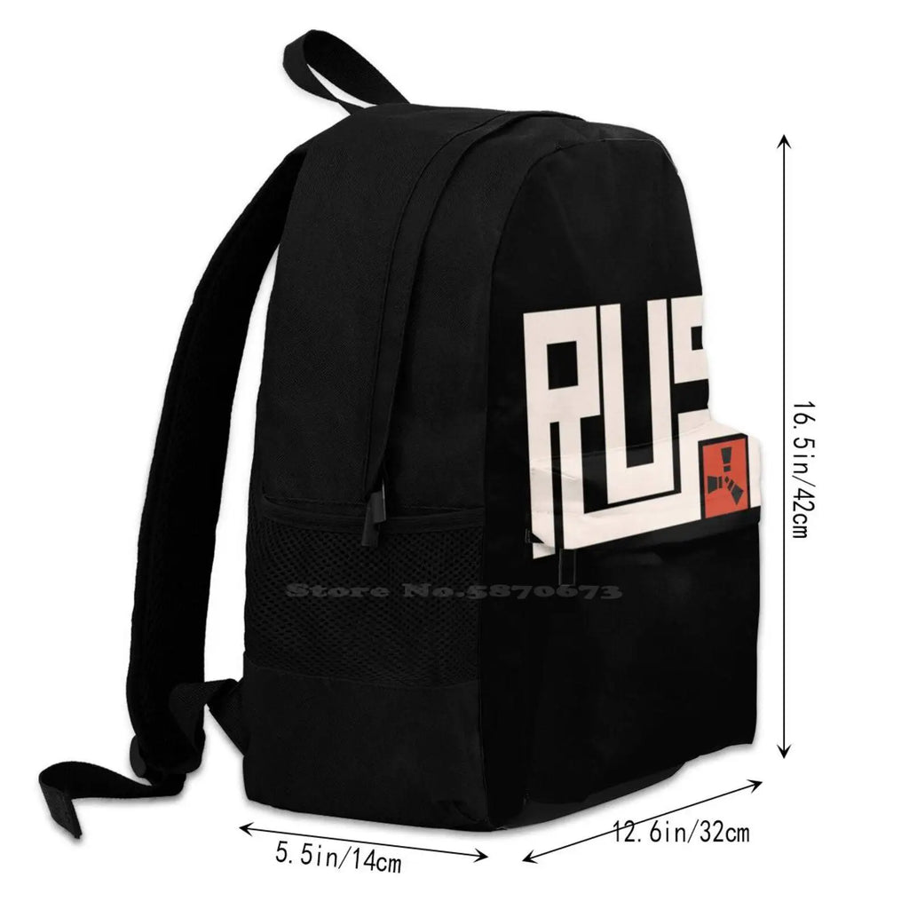Rust Arrivals Satchel Schoolbag Bags Backpack Typography Alpha