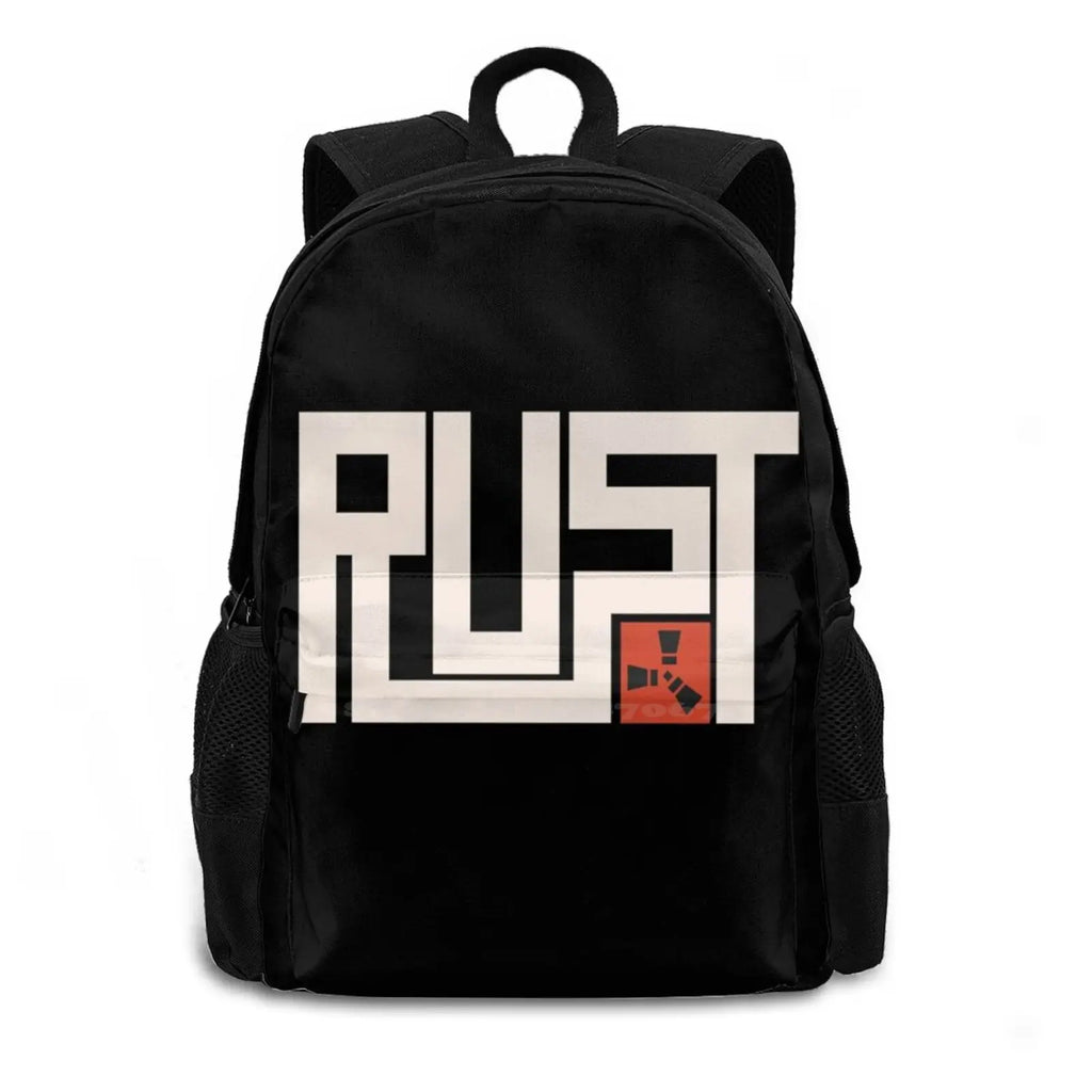 Rust Arrivals Satchel Schoolbag Bags Backpack Typography Alpha