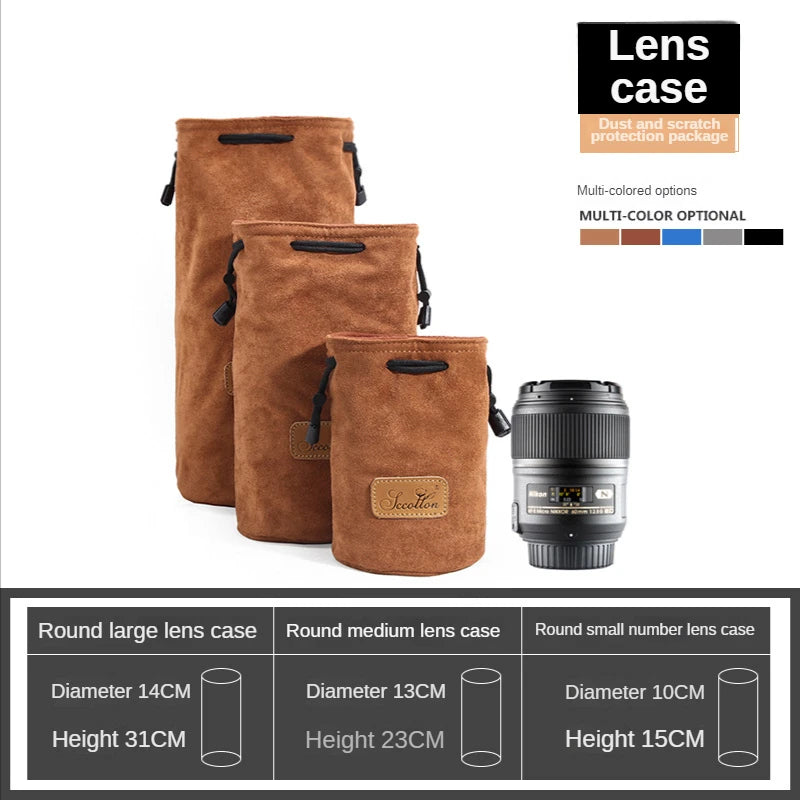 Lens Sack Storage Bag Shockproof For Various Brands Of Lens Bags