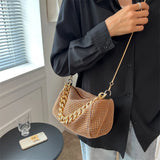 Diamonds Knitting Shoulder Bags CrossBody Bag