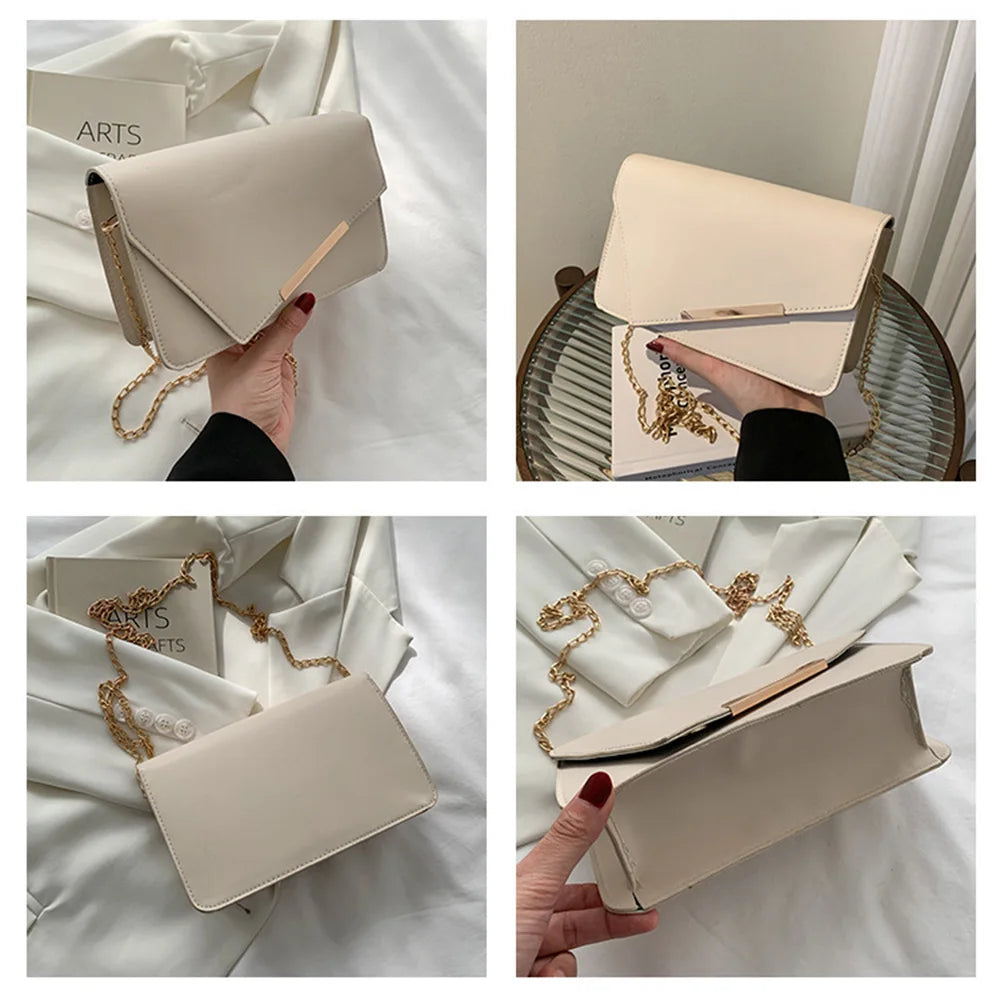Small Flap Crossbody Bag Chain Strap Shoulder Bag