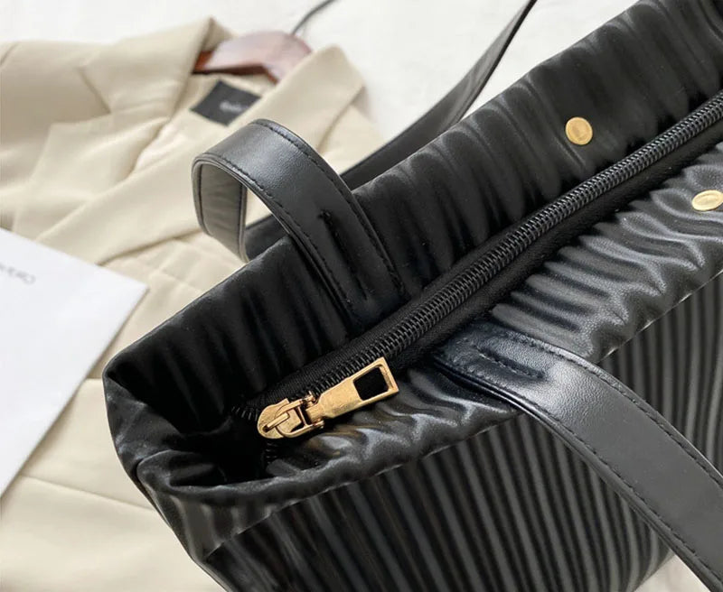 Casual Leather Shoulder Bag Totes Large Capacity Shopper