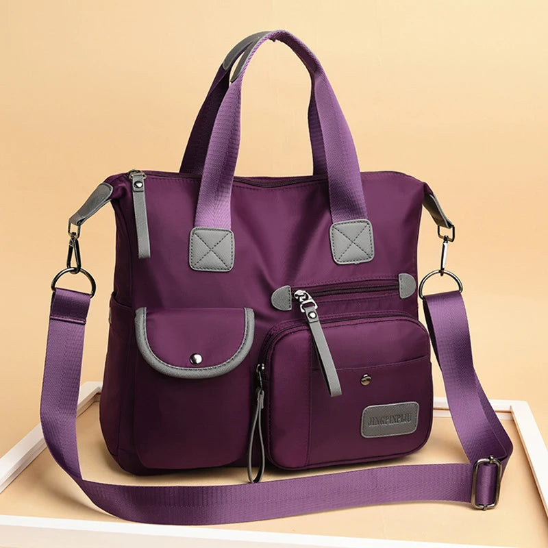 Nylon Women Messenger Bag Large Capacity Handbag