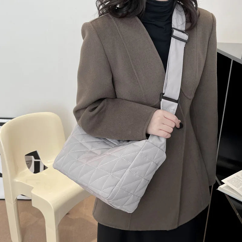 Embroidered Crossbody Bag for Women, Oxford Cloth Shoulder Handbag