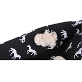 Canvas Horse Print Shoulder Bag Casual Sling Handbag
