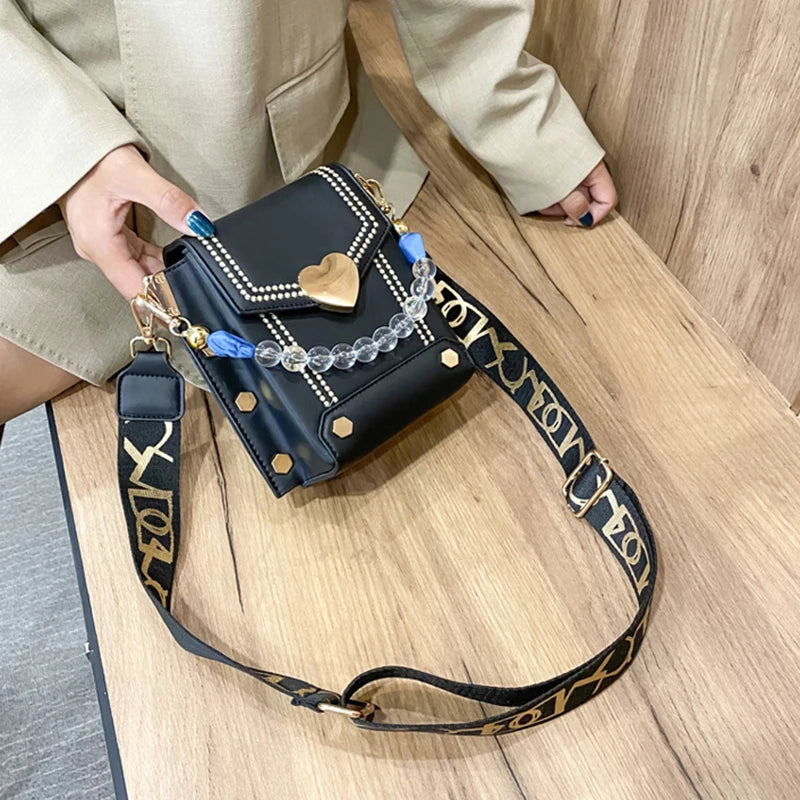 Red Mini Shoulder Bag for Women Girls Crossbody Purse