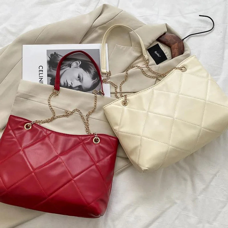 Shoulder Bag Women Crossbody Handbags Large Capacity Rhombic Chain Bag