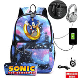 2Pcs Student Anti-Theft Backpack for Boys Girls