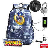2Pcs Student Anti-Theft Backpack for Boys Girls
