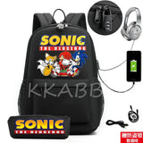 Colorful Waterproof USB Charge School Backpack for Teens