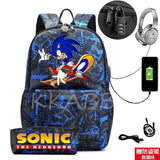 Kids Backpack Set Canvas Schoolbag 2pcs + Pencil Case