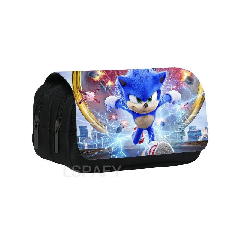 Cartoon Print Pencil Bags High Capacity Pencil Pouch