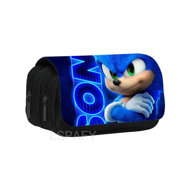 Cartoon Print Pencil Bags High Capacity Pencil Pouch