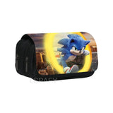 Cartoon Print Pencil Bags High Capacity Pencil Pouch