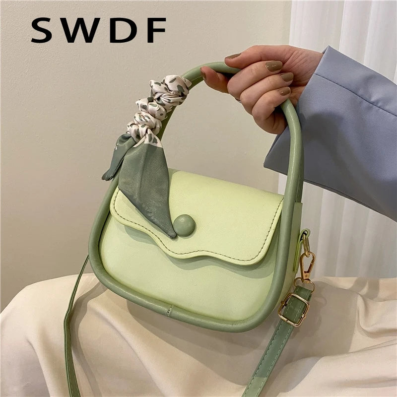 Ribbon Women Shoulder Bag Small Handbag Crossbody Purse