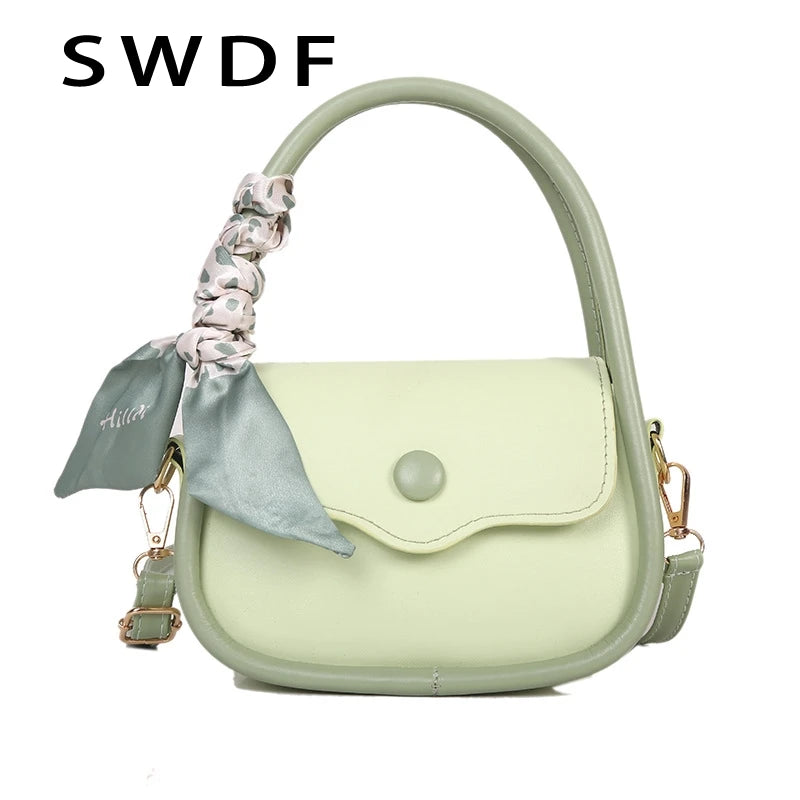 Ribbon Women Shoulder Bag Small Handbag Crossbody Purse