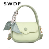 Ribbon Women Shoulder Bag Small Handbag Crossbody Purse